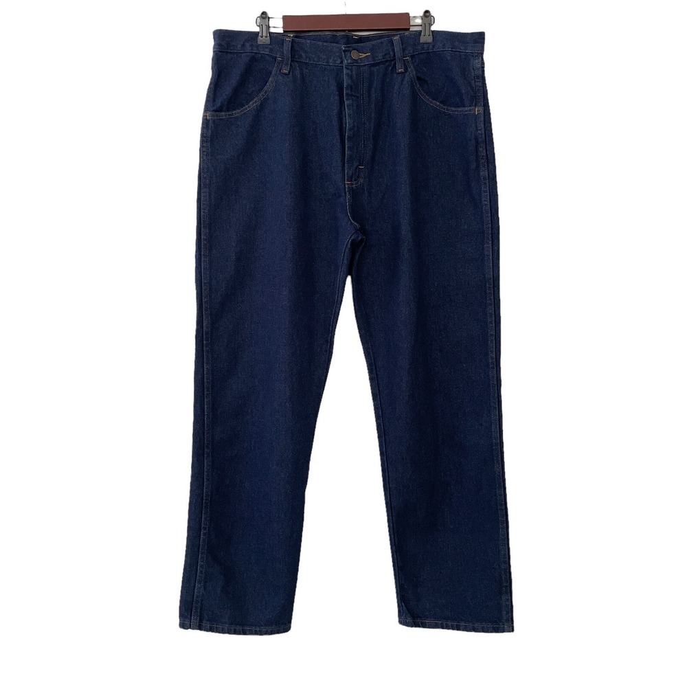 Wrangler Rustler Men's 38 x 30 Blue Heavyweight Reg. Fit Straight Leg Jeans NWT